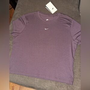 Nike Women's Purple Crewneck Short Sleeve Tee